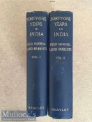Forty One Years in India Books by Field Marshall Lord Roberts in 2 volumes first edition c1897