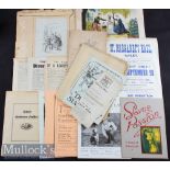 Selection of Assorted Paper Ephemera to include Pickwickian Illustrations laid to paperback^ Large