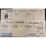 War Time German Occupied Channel Islands Collection Of 6 Different Original Newspapers 1942 – 44.