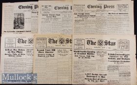 War Time German Occupied Channel Islands Collection Of 6 Different Original Newspapers 1942 – 44.