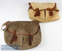 Brady Halesowen Canvas and leather Fishing Bag with shoulder strap^ water resistant internal lining^