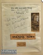 Autograph – Vivien Leigh Signed Page on ‘The Old Curiosity Shop’ letterhead Manchester^ signed in