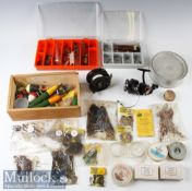 Selection of Fishing Accessories to include various lures and trebles^ dead bait^ spoons^ a