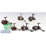 6x Shakespeare Spinning Reels including Standard 2012 with box^ Standard 2002^ Omni-X 040^ Omni 037^