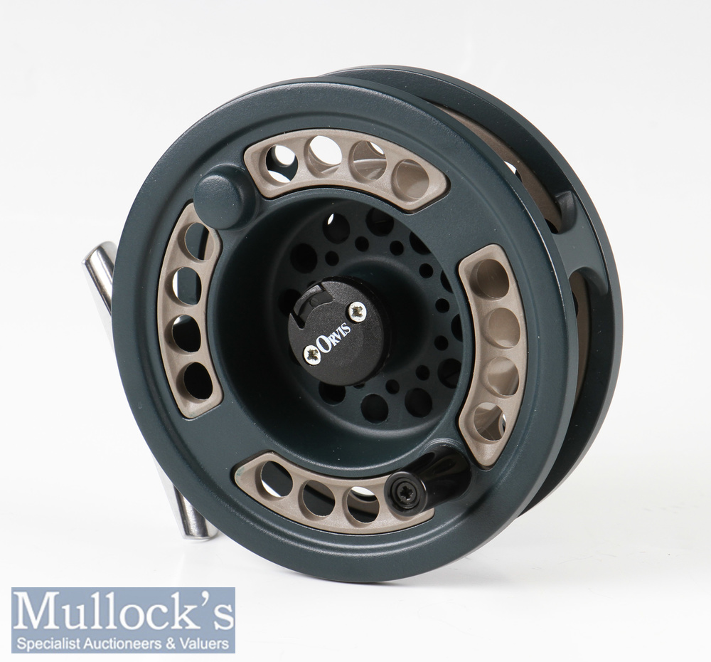 Orvis Rocky Mountain Fly Reel large Arbor II 3/4 in green finish with rear tensioner^ in maker’s box - Image 2 of 3