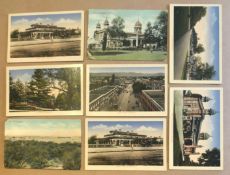 Collection of (8) litho postcards of Rawalpindi India c1900s set includes view of the Suddar bazaar^