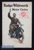 Rudge-Whitworth Motor Cycles 1929 Sales Catalogue - a 20 page catalogue illustrating and detailing