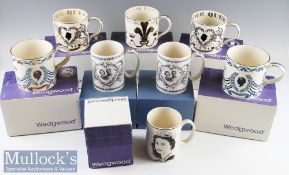 Selection of Wedgewood Mugs to include Snowdon Mug^ Prince of Wales^ Royal Wedding Collection