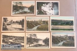 Collection of (8) printed postcards of Shillong^ India c1900s. Set includes views of the lake^ the