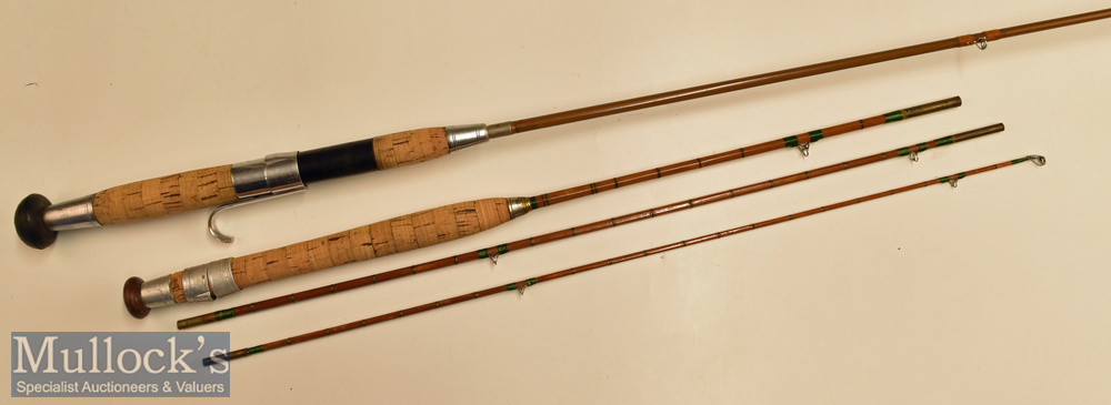 Martinez & Bird Redditch 7ft 4in split cane rod (possibly shortened)^ 2 piece^ signs of use and wear - Image 3 of 3