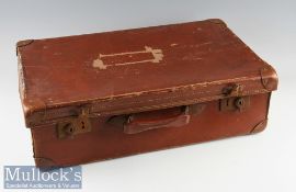 Vintage Faux Leather Suitcase