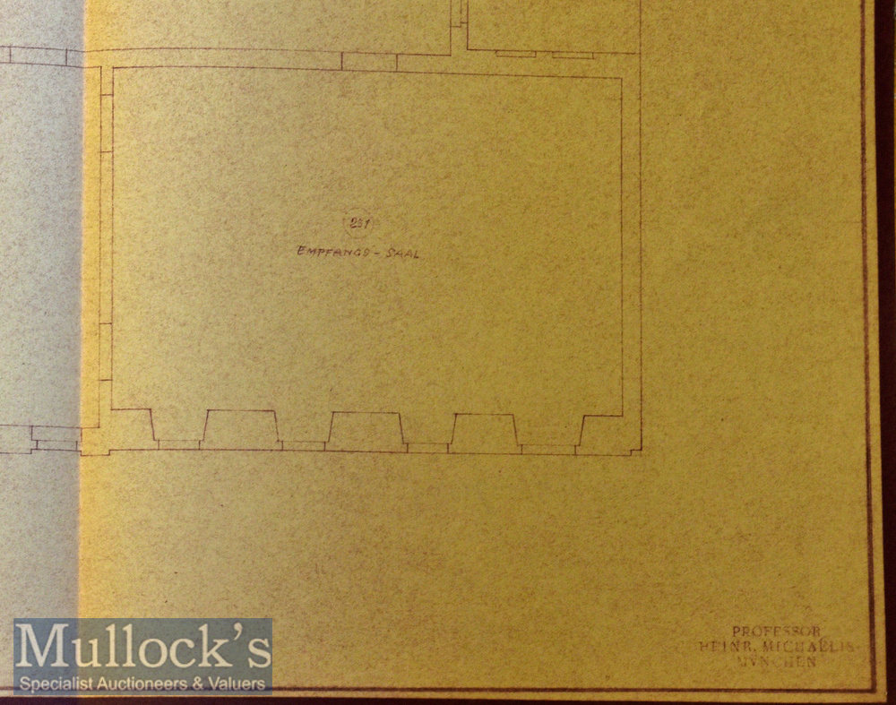 WWII – Adolf Hitler - Third Reich’s ‘Reich Chancellery’ Contemporary Plans – Selection of - Image 8 of 9