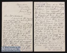 1904 Canadian Emigration Hand Written Letter – an Englishman emigrates to Canada and enthuses