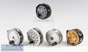 Vintage Fly Reel Selection (5) including Noris Shakespeare ‘Pinvin’^ Horrocks Rainbow Reel 1107^ and