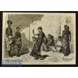 India – Original Engravings to include Bombay - Three original engravings 1875 to include