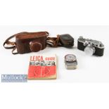 Leica D R P Ernst Leitz Wetzlar No. 227376 Camera with ‘Summitar f=5cm No 553055’ lens and Leica