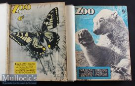1936/38 Zoo The National Nature Magazine Bound Volumes I and II starts Vol I No 2 July 1936