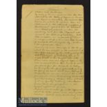 1887 Ernest Little Manuscript 'Address Read to the Members & Friends of The South African College On