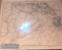 Lander des Pendschab - Land of Punjab map - Rare original post Anglo Sikh wars map showing Maharajas