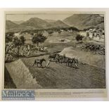India & Punjab - The Treachery in the Tochi Valley: The First Attack On The Camp original gravure by