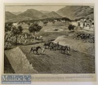 India & Punjab - The Treachery in the Tochi Valley: The First Attack On The Camp original gravure by