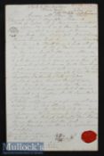 Signed Augustus Frederick^ Duke of Sussex 1840 Secretarial Letter appointing an attorney – Sixth Son