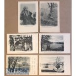 Collection of (15) litho postcards of Northern India published by Bremner c1900s. Set includes views