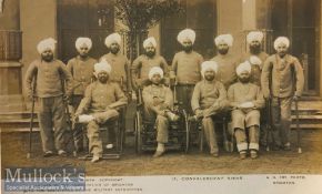 India & Punjab – Sikhs at Brighton WWI A vintage antique postcard showing a Sikhs soldiers