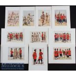 India & Punjab - Ten original colour plates from The Armies of India 1911 painted by Major A C