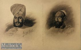 India & Punjab – German Postcard Sikh Prisoners WWI A vintage German antique postcard showing a Sikh