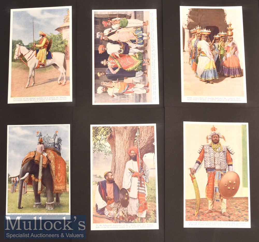 India – Six Coloured Illustrations of Indian Life and People from an early 20th C journal^ laid to