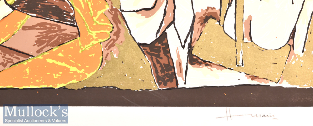 M F Husain (1913-2011) Signed Limited Edition Colour Serigraph 172/300 with signature to margin - Image 2 of 2