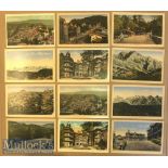 Collection of (20) litho postcards of Simla^ India c1900s - All litho set includes views of