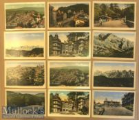 Collection of (20) litho postcards of Simla^ India c1900s - All litho set includes views of