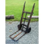 Vintage early 20th century Porter’s Barrow Truck of wooden and metal construction^ height 122cm^ one