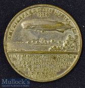 Aviation - Zeppelin Lz 126^ 1924^ Medallion Obverse; Portrait of Dr Hugo Eckener Chairman of the