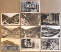 Collection of (10) real photo & printed postcards of the N.W.F.P^ India c1900s. Set includes views