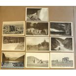 Collection of (10) printed postcards of Kashmir^ India c1900s. Set includes views of the temple at