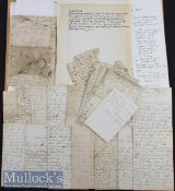 Selection of Hand Written Letters and Transcripts – personal letters between an Ernest and June