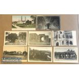 Collection of (8) printed & real photo postcards of Seringapatam^ India c1900s. Includes views of