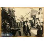 India & Punjab 1900s photograph of a street scene Ludhiana Punjab^ India dimensions 26 x 17cm