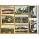 Collection of (8) litho postcards of Rawalpindi India c1900s set includes view of the Suddar bazaar^