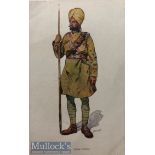 India & Punjab – Sikh Soldier WWI A vintage French antique postcard showing a Sikh soldier titled