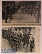 India – WWI Military Postcards (2) Sikh regiments on the march WWI France c1914