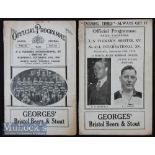 1929/1930 Pair of Special Bristol Rugby Programmes (2): The annual clash between J S ‘Sam’ Tucker’