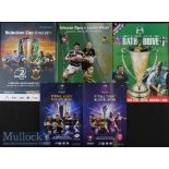 European Rugby Champions Cup Final etc Programmes (5): Mostly large glossy issues from 1998, 2007,