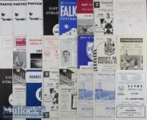 Assorted 1960s Scottish football programmes includes a variety of teams Hibs, Partick Thistle,