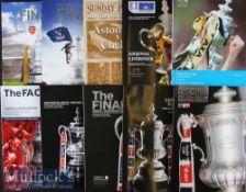 Selection of Modern FA Cup Final football programmes from recent years 200s etc, in excellent