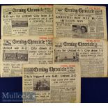 War time Manchester Evening Chronicle (Football Edition) newspapers as follows: 16 February 1945