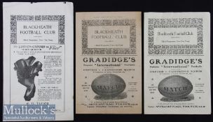 1925/7/9 Blackheath v Harlequins Rugby Programmes (3): Cap-packed encounters between the London